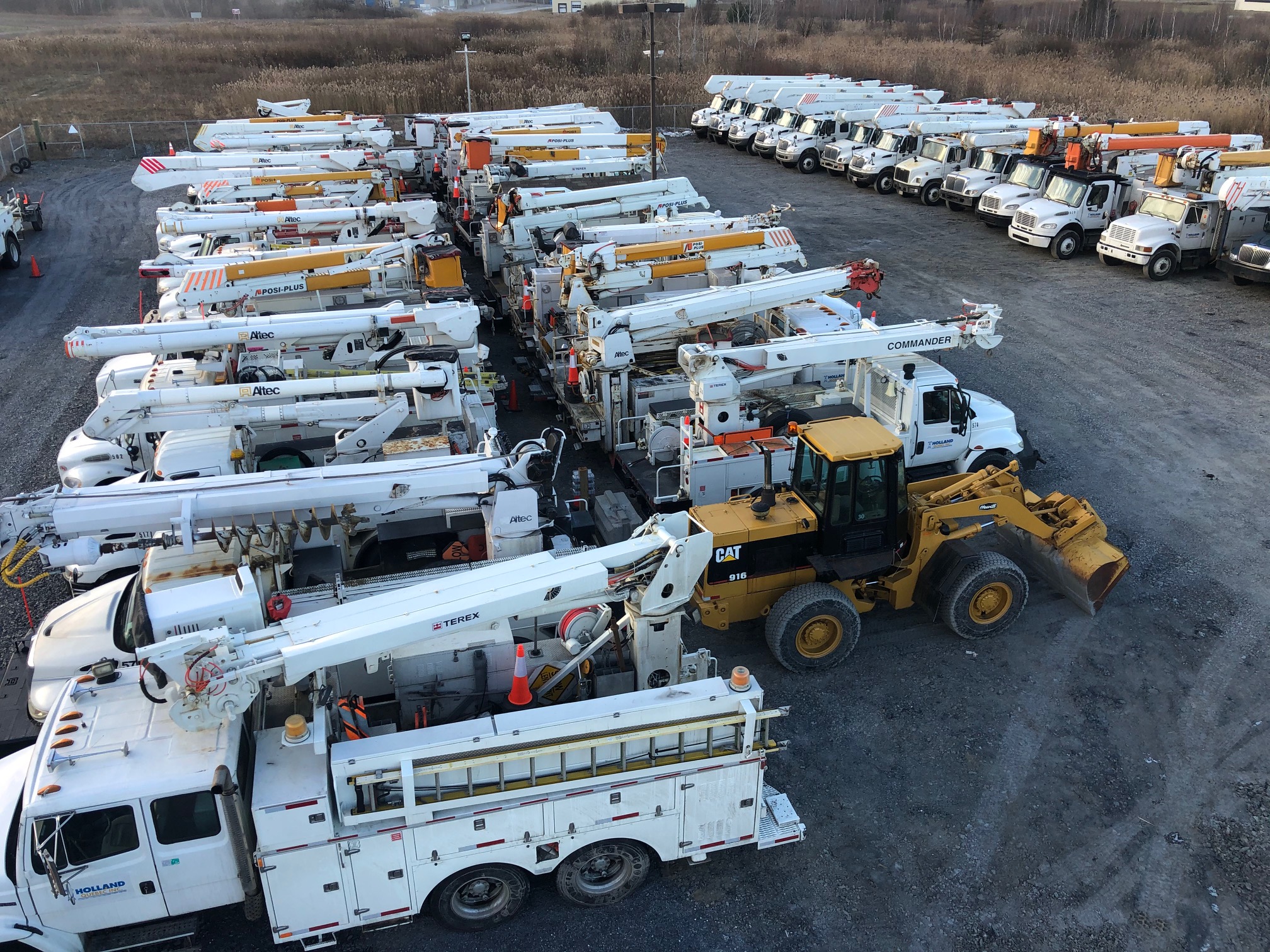 HQ Parked fleet in Quebec readily available to perform a multitude of services.