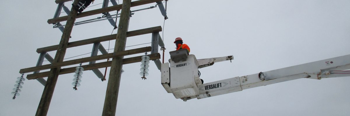 Bucket Man and Pole Climber. HPS is qualified to meet all customer's Substation and Line construction needs.